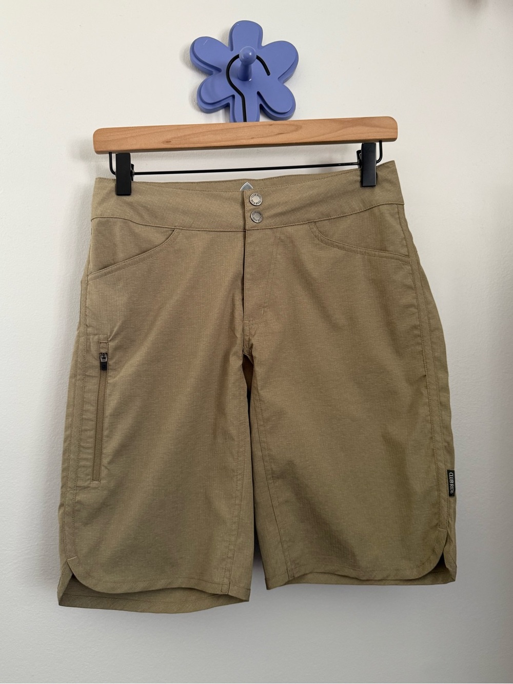 Club Ride Women’s XS Apparel Savvy 9in Short Tan Neutral Khaki Outdoor Bike